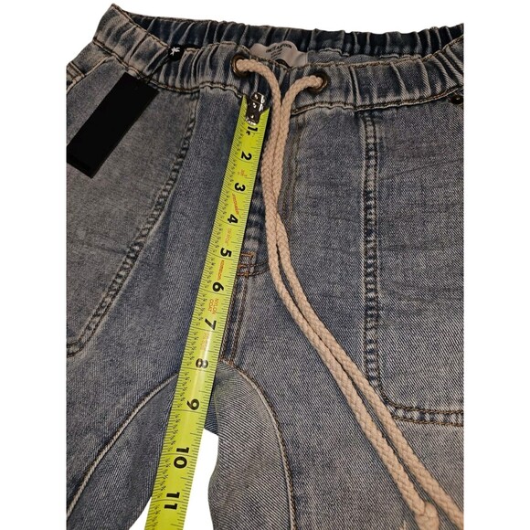 One Teaspoon Size S Montana Shabbies Drawstring Distressed Boyfriend Denim Jeans - Picture 14 of 16
